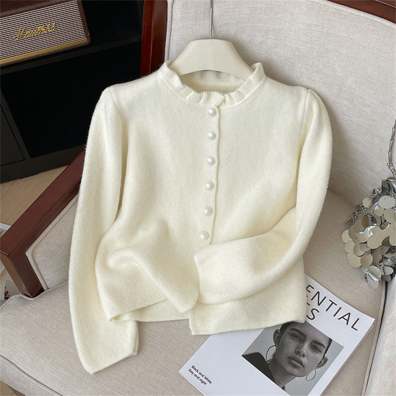 Advanced Top-feel Little Fragrance Ear Sweater Coat