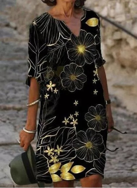 Plus Size Casual Fashion Dress, Loose Dress
