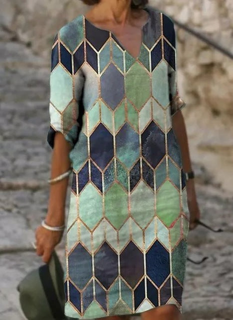 Plus Size Casual Fashion Dress, Loose Dress