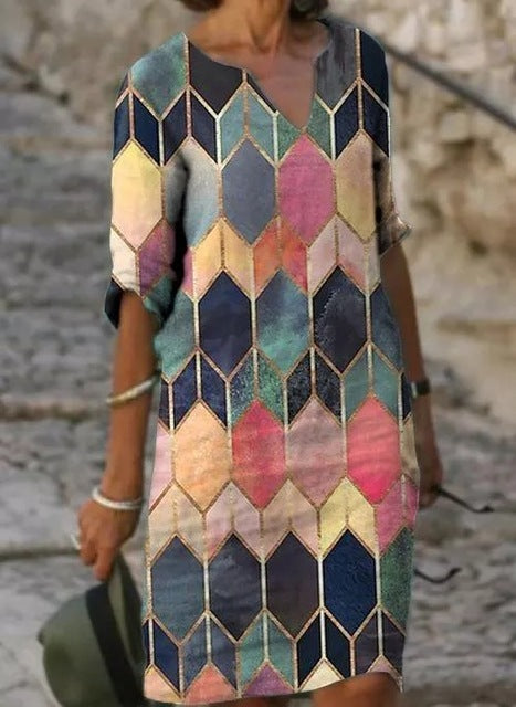 Plus Size Casual Fashion Dress, Loose Dress