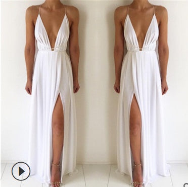 Bigsweety Sexy Maxi Dress Women Sleeveless Backless Boho Long Dress Bridesmaid Formal Summer Party Bandage Slit Dress