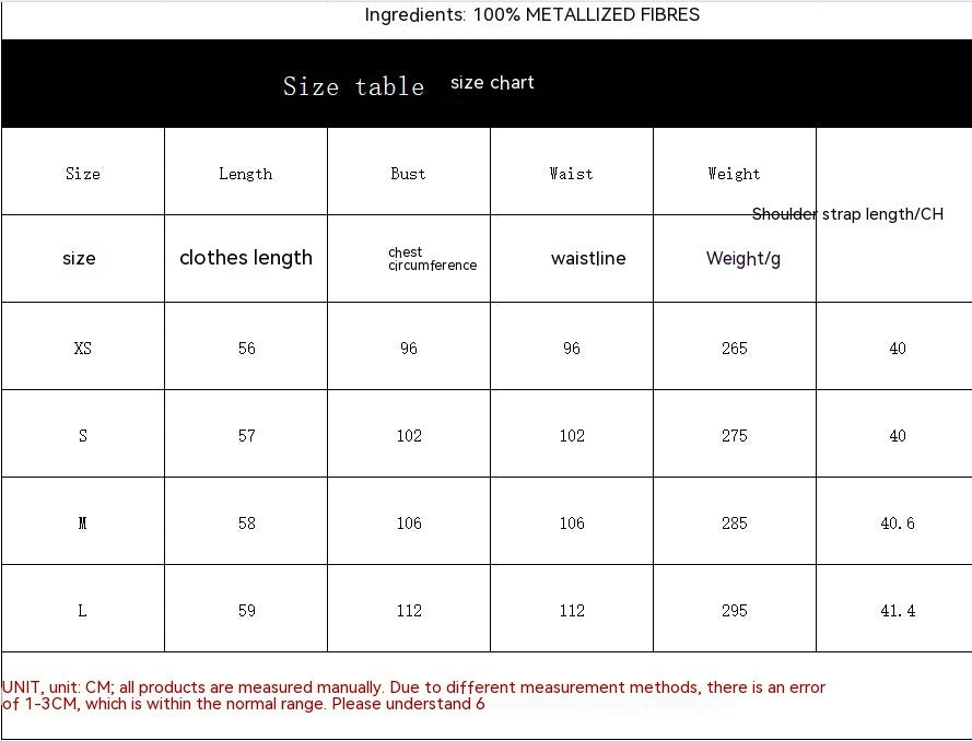 Women's Acrylic Gem Stitched Backless Vest