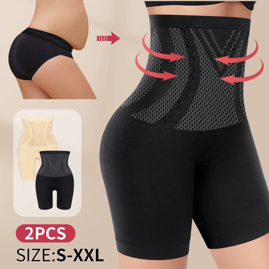 High-waist Sculpting Pants Women's Waist Girdle Breathable