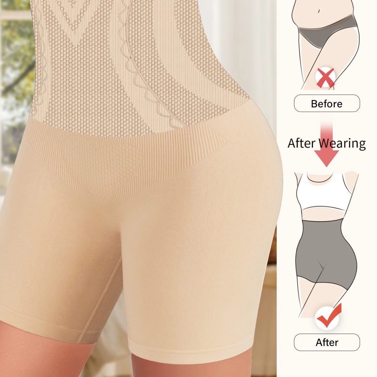 High-waist Sculpting Pants Women's Waist Girdle Breathable