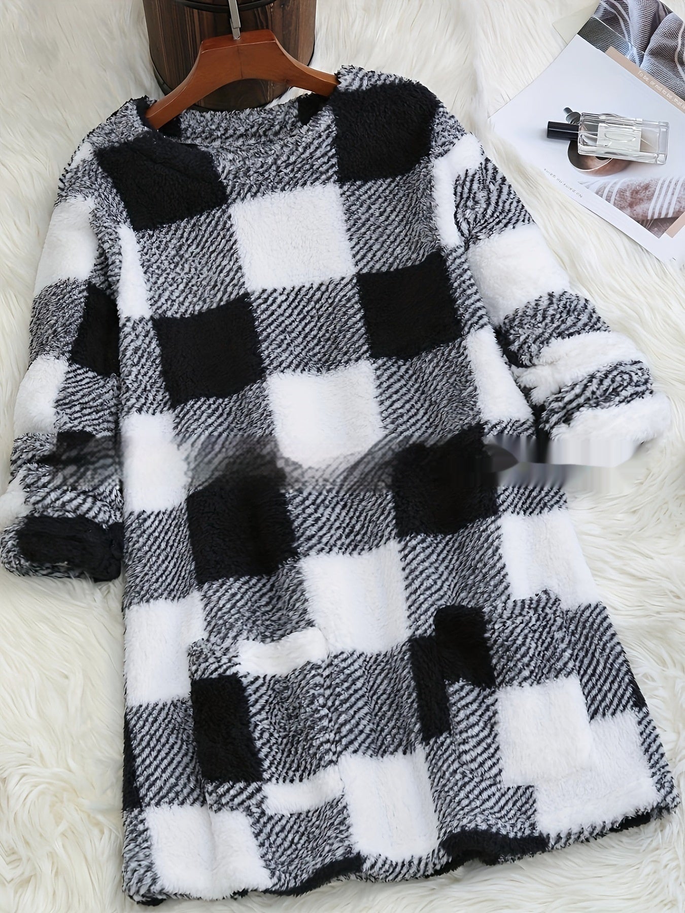 Women's Plush Long Casual Pullover