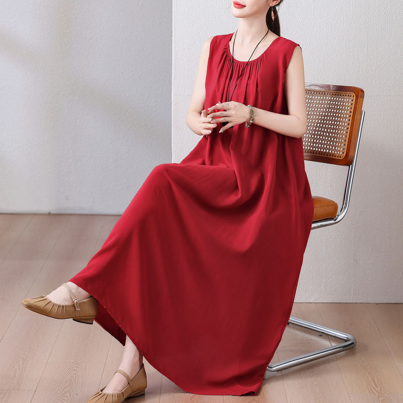 Colorful Beach French Cotton Summer Vest Dress