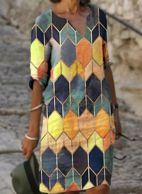 Plus Size Casual Fashion Dress, Loose Dress