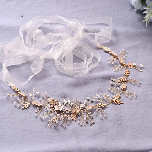 Luxury Protein Rhinestone Hand-Beaded Flower Girdle