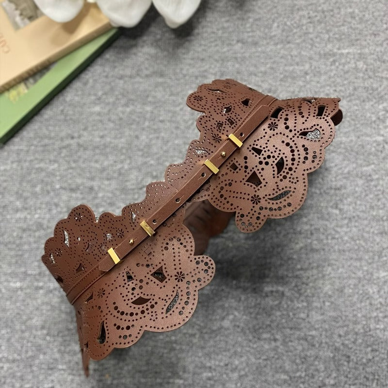 Cinturón de piel de vaca para mujer, decoración, faja de moda, combina con abrigo, cinturón de cuero ajustado a la cintura.