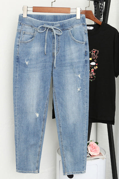 Vaqueros holgados de talla grande para mujer