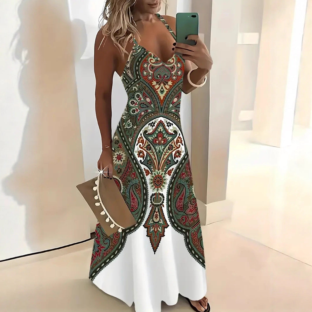 Women's Bohemian Print Dress