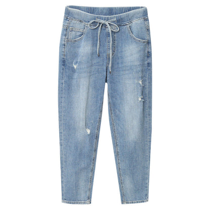 Vaqueros holgados de talla grande para mujer