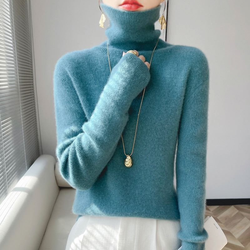 Autumn And Winter Women's High-neck Sweater