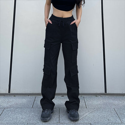 Pantalones cargo multibolsillos de calle