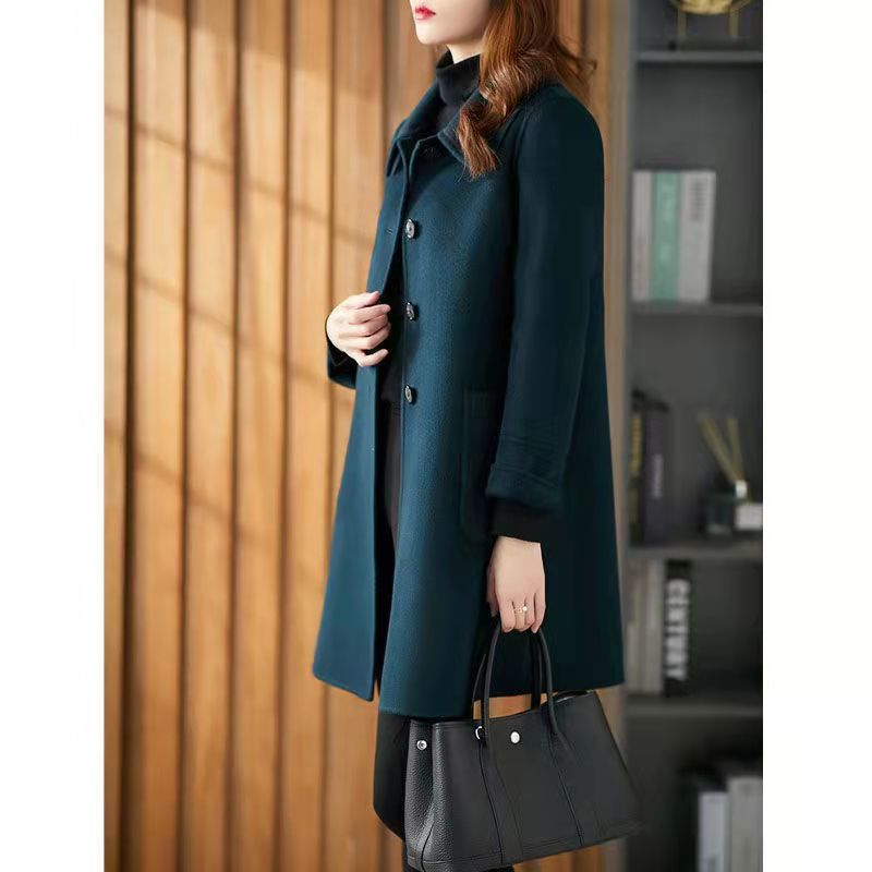 New Loose Slim Fashionable Anti-aging Double-faced Wool Coat
