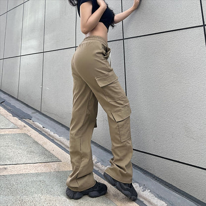 Pantalones cargo multibolsillos de calle