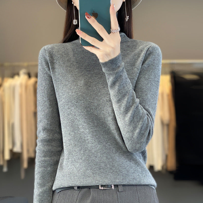 Autumn And Winter Women's High-neck Sweater
