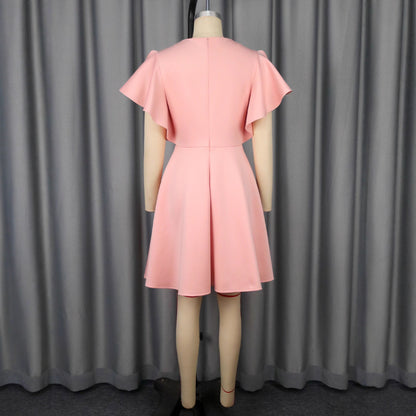 Summer New Fashion Elegant Embroidery Slim Fit Elegant Party Dress