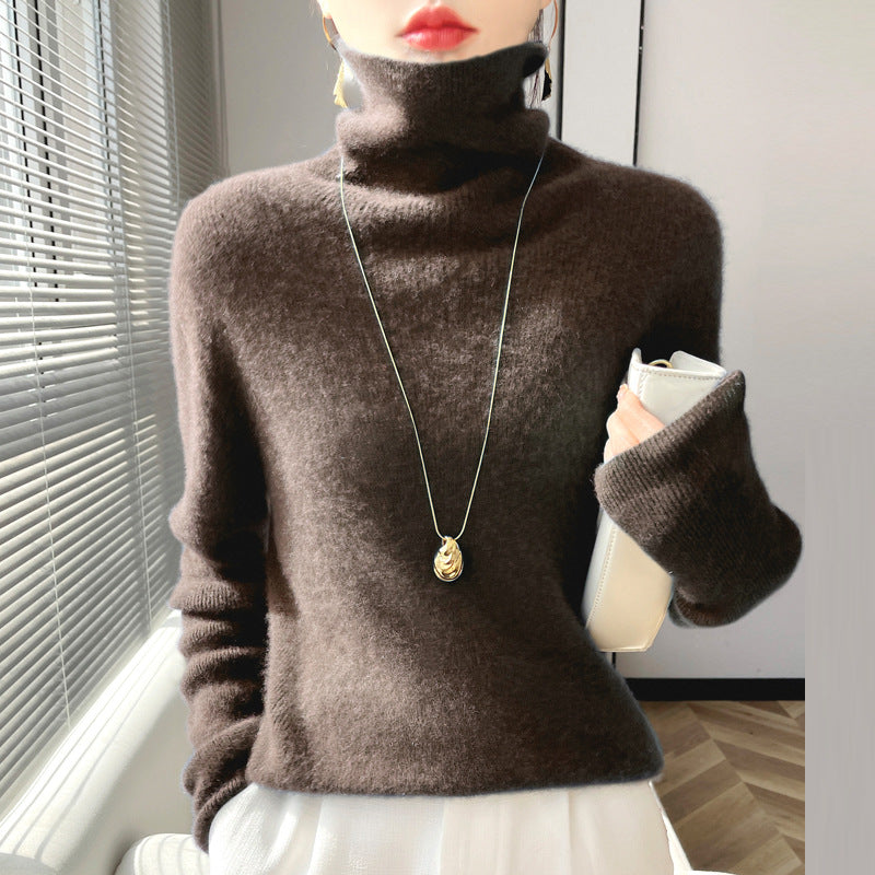 Autumn And Winter Women's High-neck Sweater