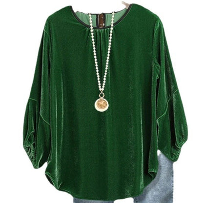 Camisa de manga larga holgada y elegante a juego