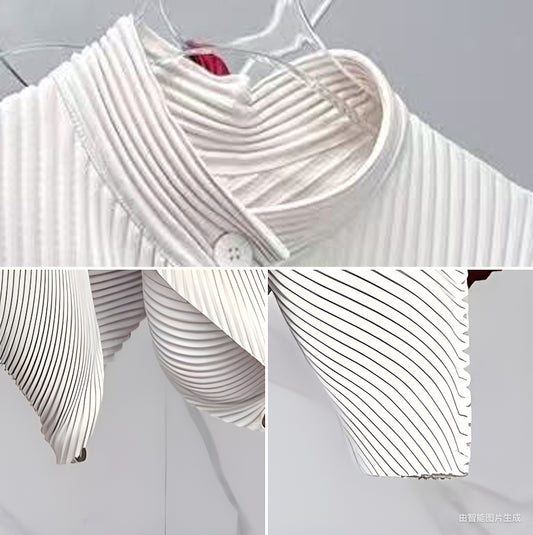 A Lady's Elegant Solid-colored Cardigan