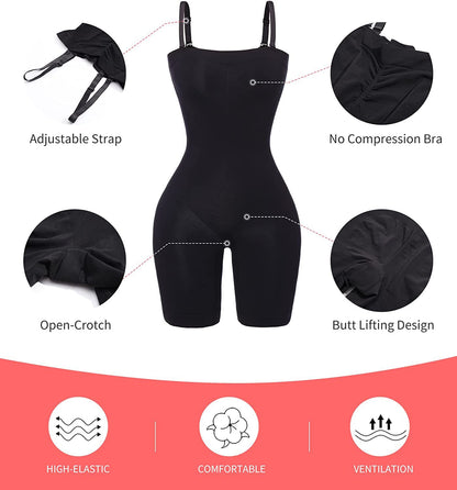 Women's Breasts Support Push Up Corset One-piece Girdle Detachable Shoulder Strap Tight Corset
