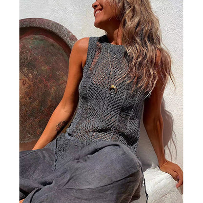 Chaleco Playa Vacaciones Protector Solar Blusa Mujer