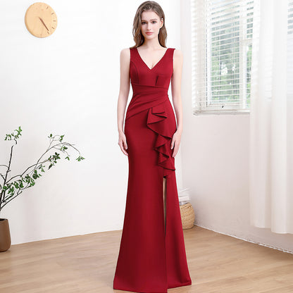 Evening Gown For Women High-end Elegant Simple And Light Luxury