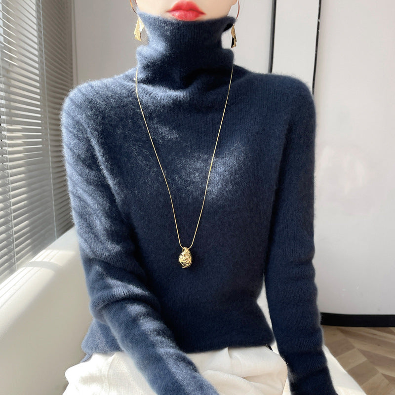 Autumn And Winter Women's High-neck Sweater