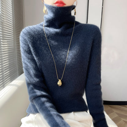 Autumn And Winter Women's High-neck Sweater