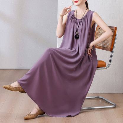 Colorful Beach French Cotton Summer Vest Dress