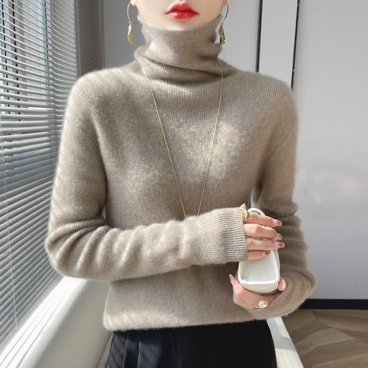 Autumn And Winter Women's High-neck Sweater