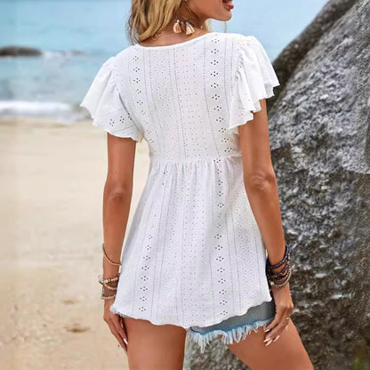 Top elegante de moda europea y americana