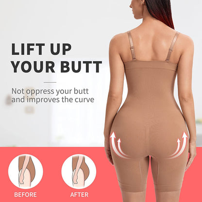 Women's Breasts Support Push Up Corset One-piece Girdle Detachable Shoulder Strap Tight Corset