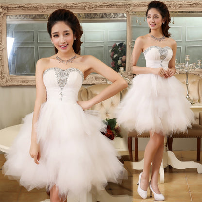 Vestido de fiesta pequeño de comercio exterior europeo y americano, vestido de tubo corto para banquetes.