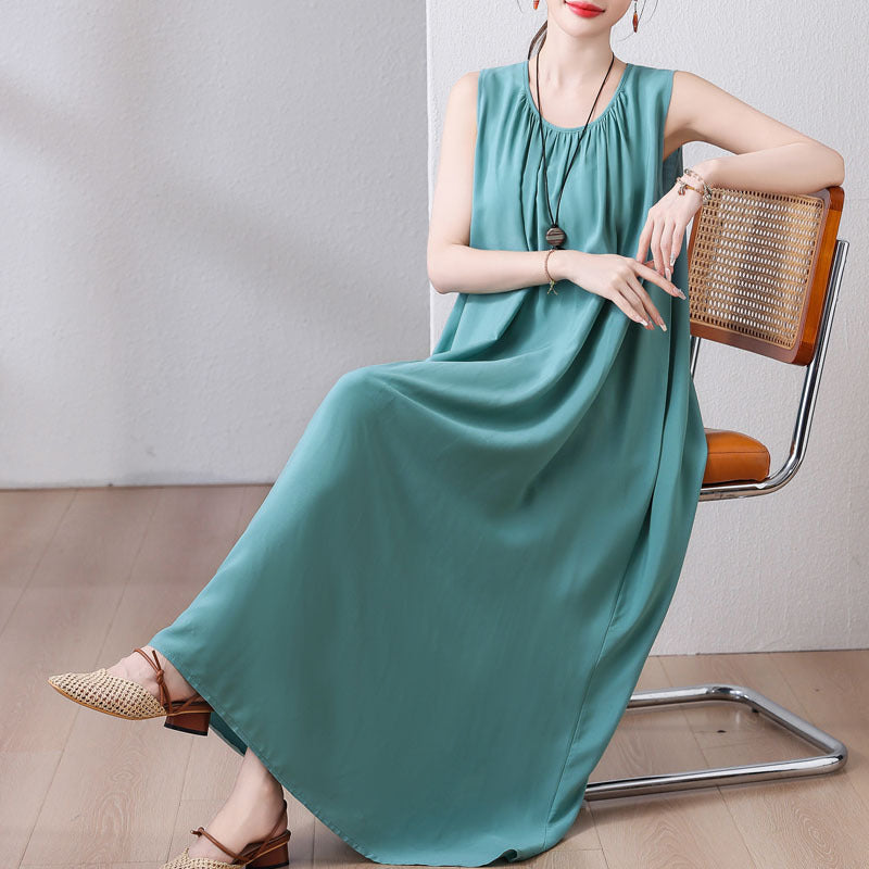 Colorful Beach French Cotton Summer Vest Dress