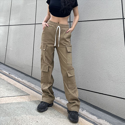 Pantalones cargo multibolsillos de calle